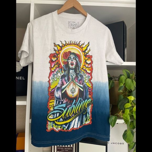 vintage band t Tops - *SOLD* SOLD* Sublime vintage graphic tee day of the dead picture